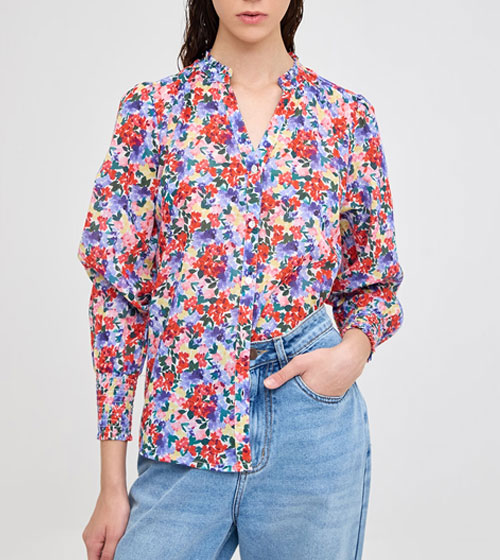 Mulitcolor floral Print Shirt